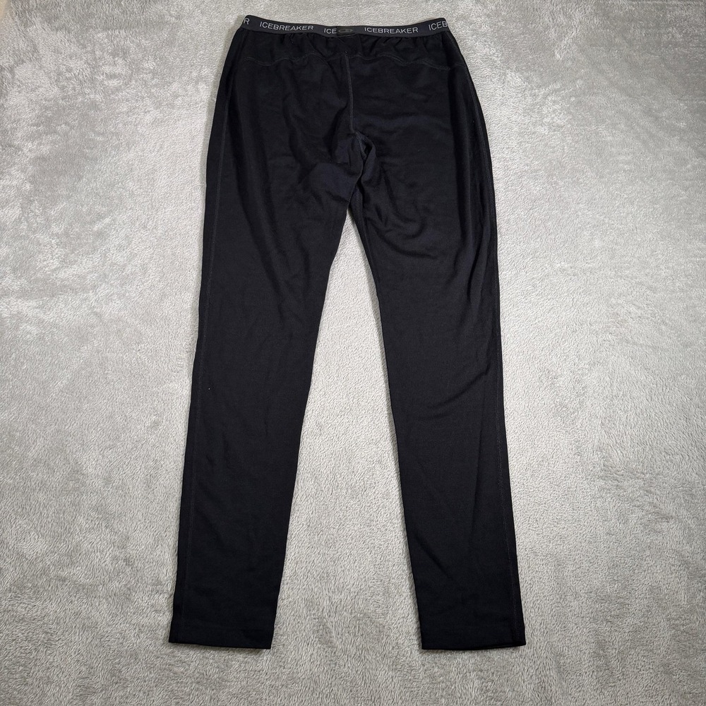 Icebreaker Merino 260 Leggings Womens Large Black Bodyfit Base Layer Thermal - Picture 2 of 10
